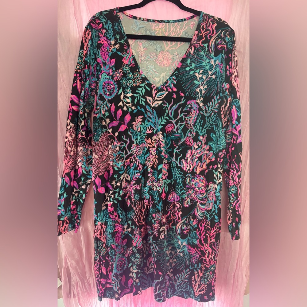 Lily Pulitzer V-Neck Long Sleeve Dress